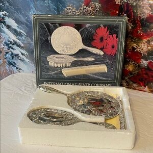 Elegant Silver Vanity Set by International Silver Company